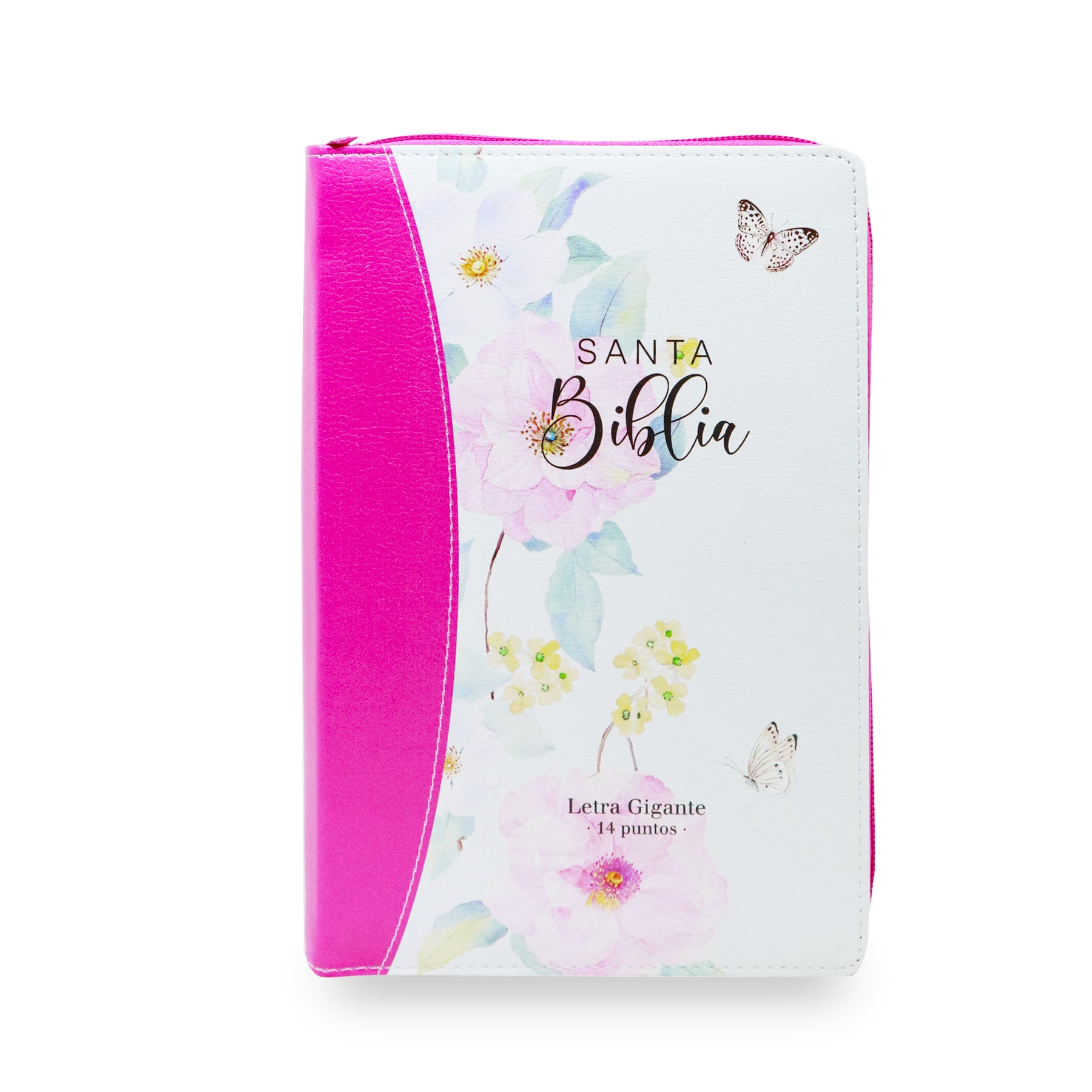 BIBLIA REINA VALERA 1960 LETRA GIGANTE MANUAL FLORES ROSA