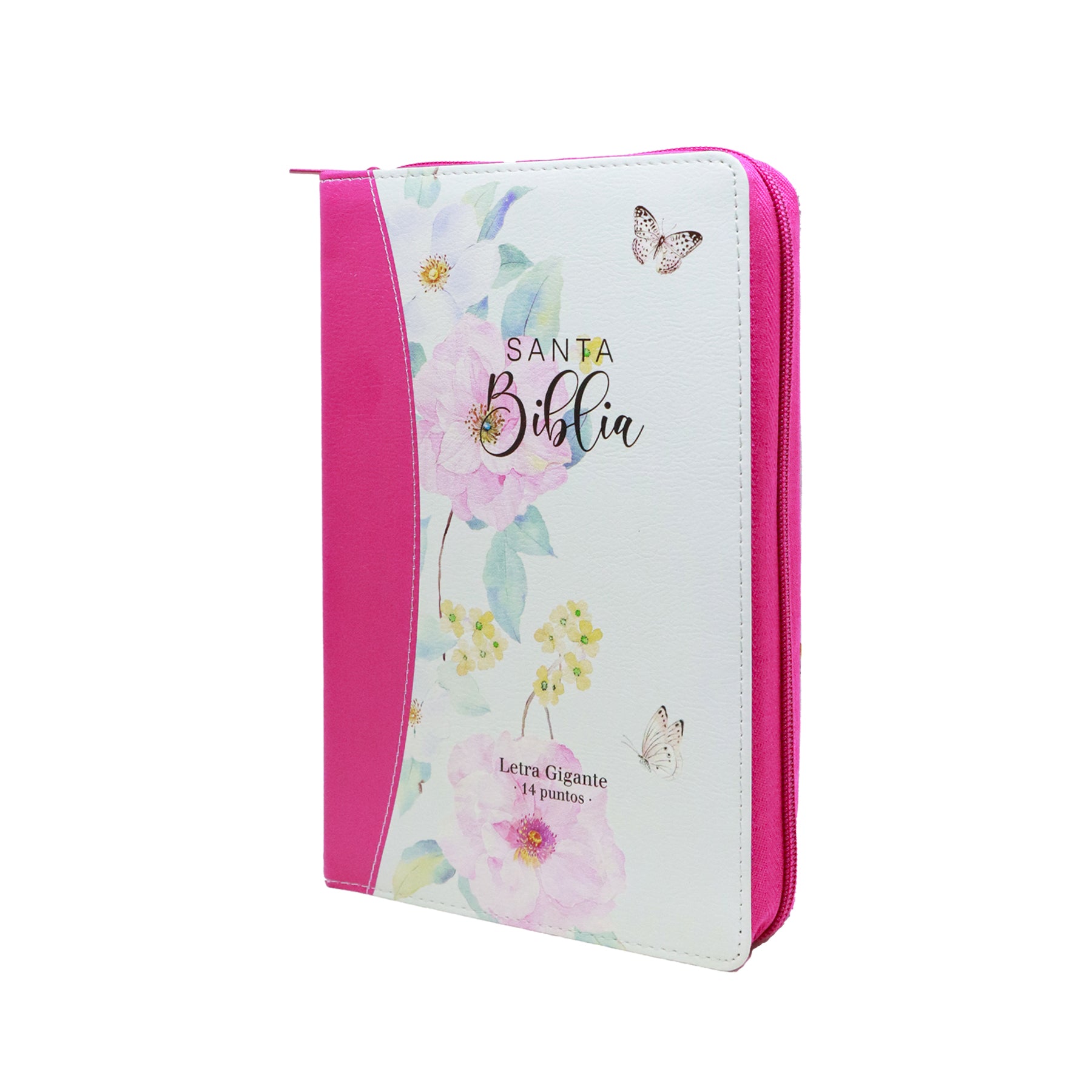 BIBLIA REINA VALERA 1960 LETRA GIGANTE MANUAL FLORES ROSA