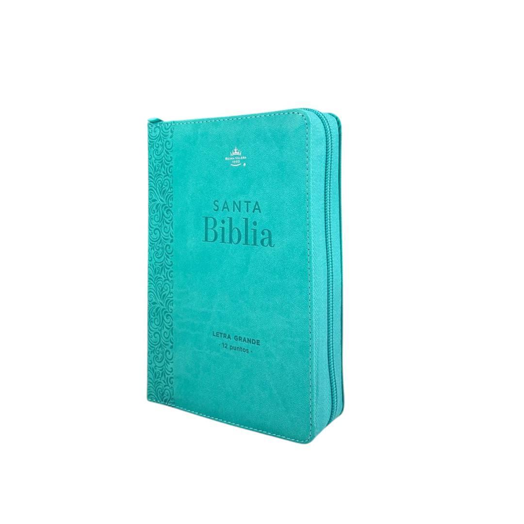 BIBLIA REINA VALERA 1960 LETRA GRANDE COMPACTA/ CIERRE IMITACION PIEL