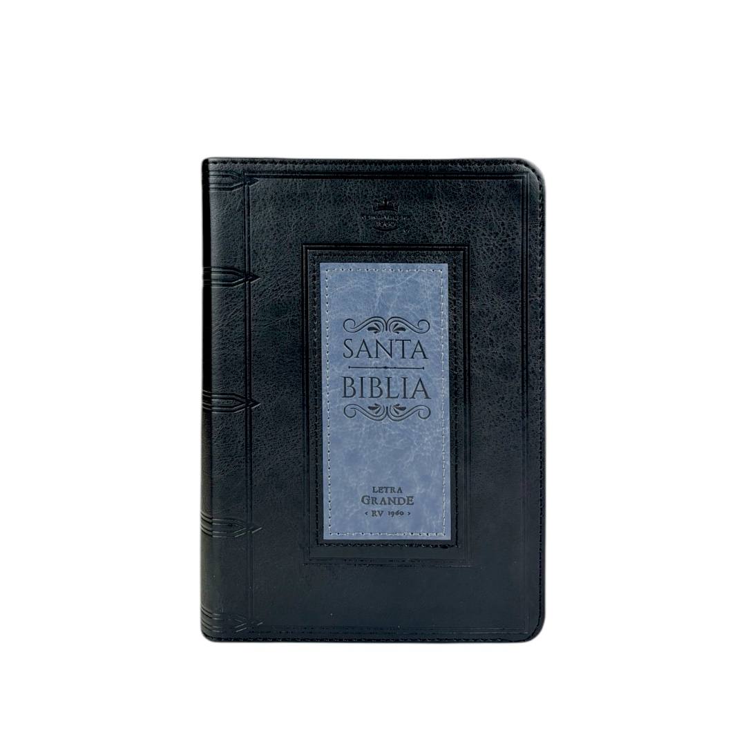 BIBLIA REINA VALERA 1960 LETRA GRANDE COMPACTA IMITACION PIEL/ MARCO NEGRO