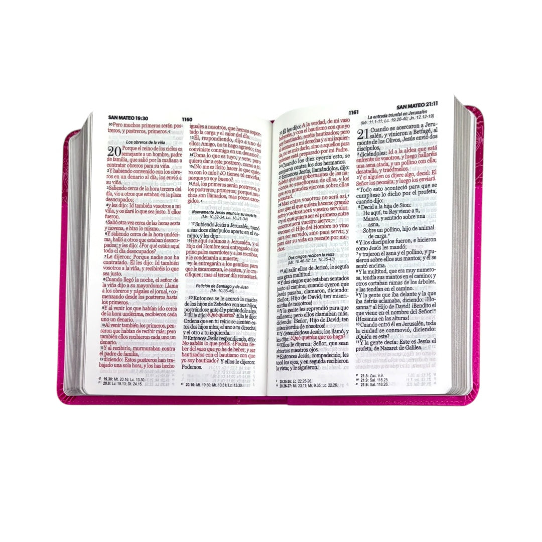 BIBLIA REINA VALERA 1960 COMPACTA LETRA GRANDE IMIT PIEL /FLORES