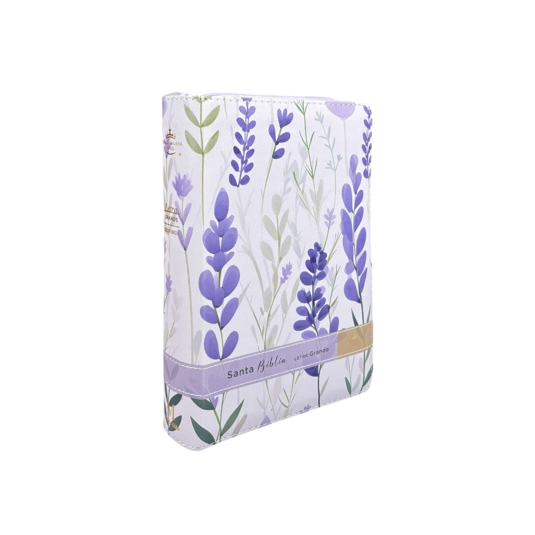 BIBLIA REINA VALERA 1960 PORTATIL LETRA GRANDE IMITACION PIEL VICTORIA FLORES C/INDICE