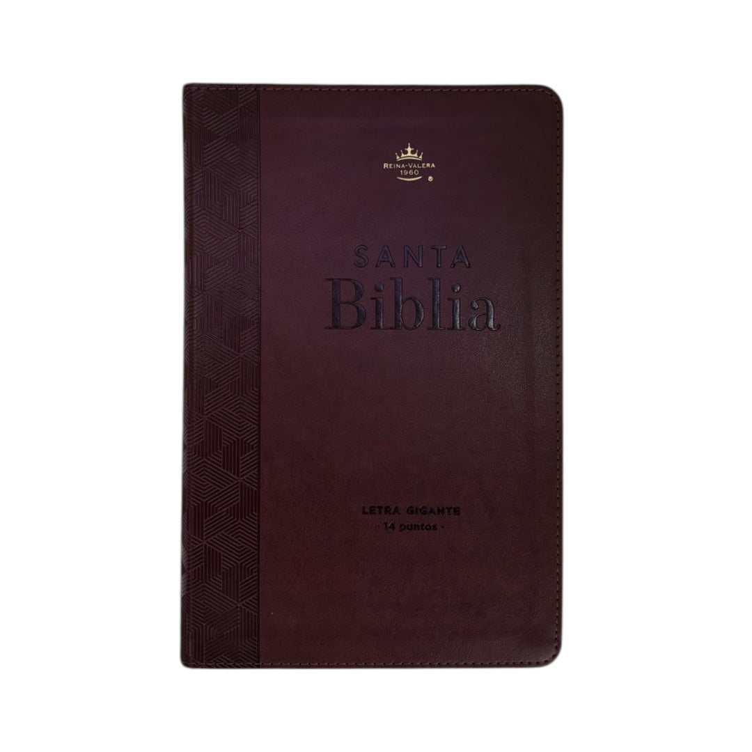 BIBLIA REINA VALERA 1960 LETRA GIGANTE IMITACION PIEL CANTO DORADO COLECCIÓN CORINTO cafe
