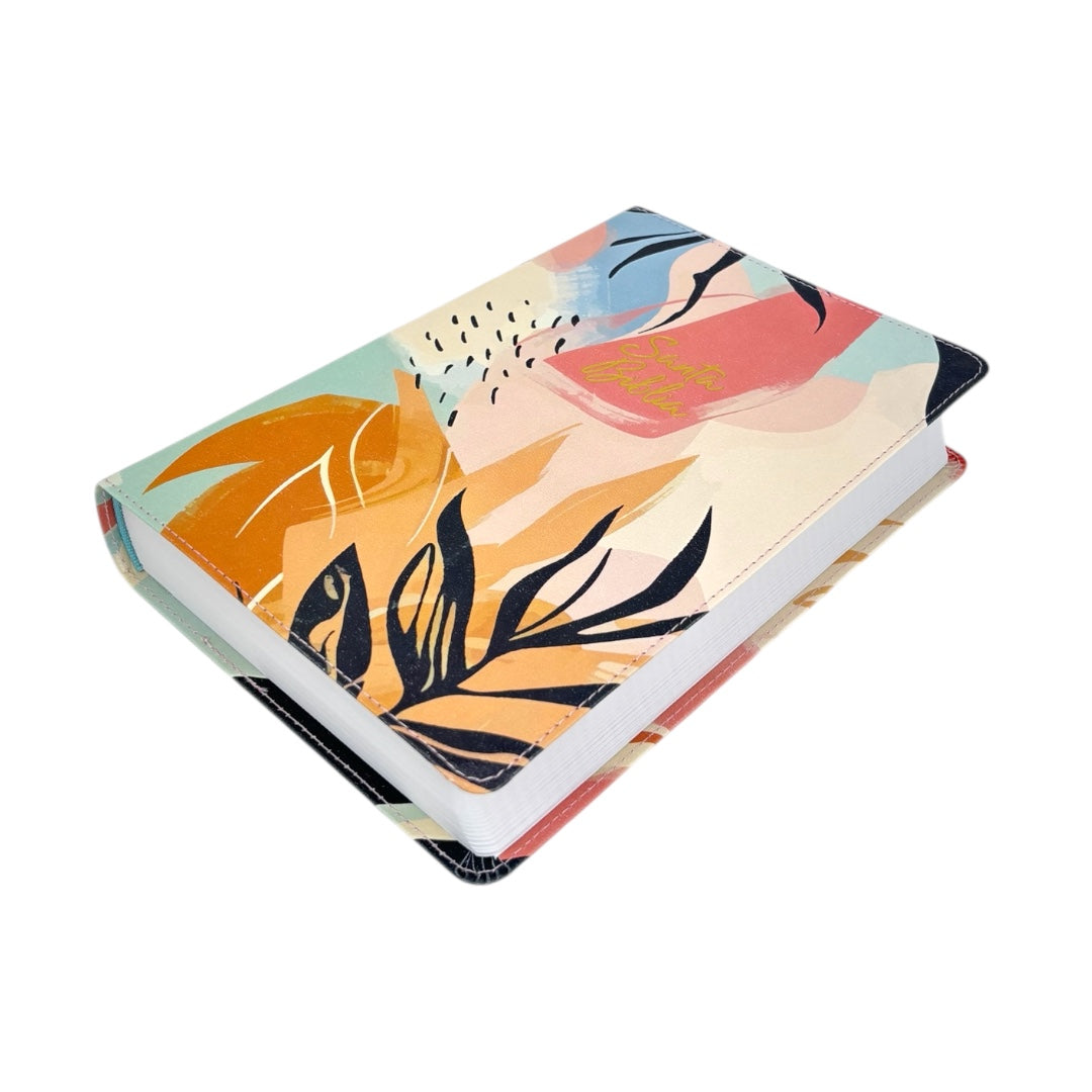 BIBLIA REINA VALERA 1960 LETRA GRANDE MANUAL SIMIL PIEL MULTICOLORES PARAISO