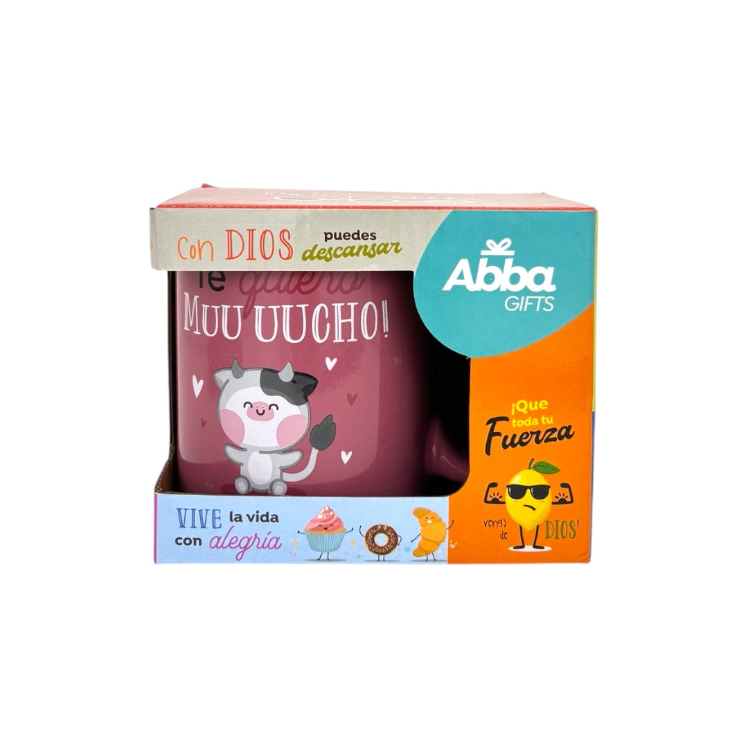 TAZA COLECCIÓN COMPARTE 12 OZ (8 MODELOS) ROSA