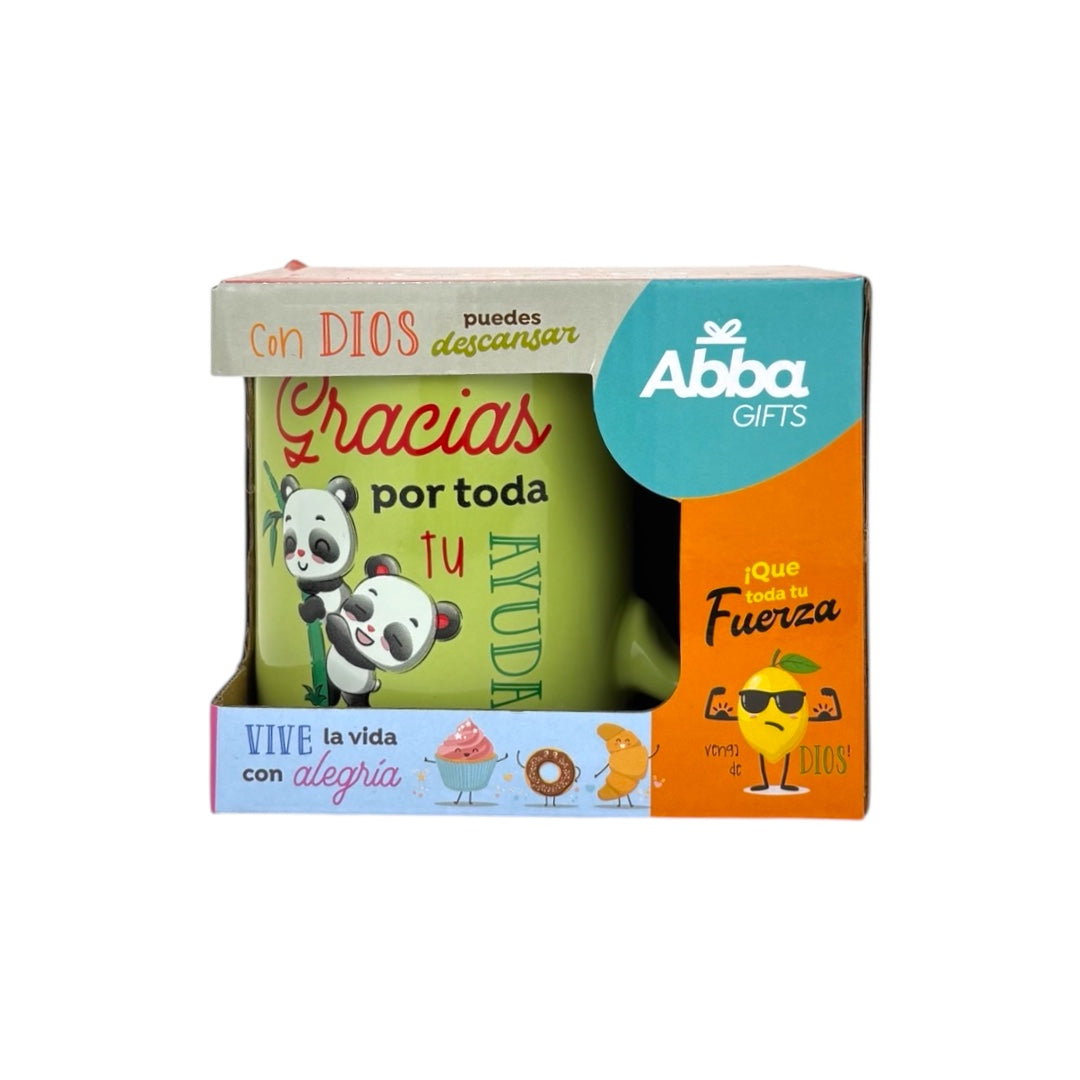 TAZA COLECCIÓN COMPARTE 12 OZ (8 MODELOS) VERDE