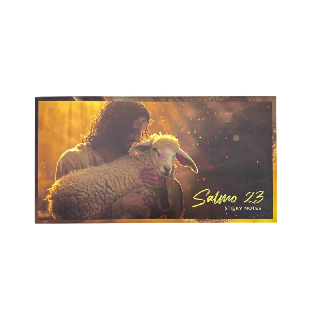 ESTUCHE CON NOTAS ADHESIVAS 4 MODELOS DIFERENTES SALMOS 23
