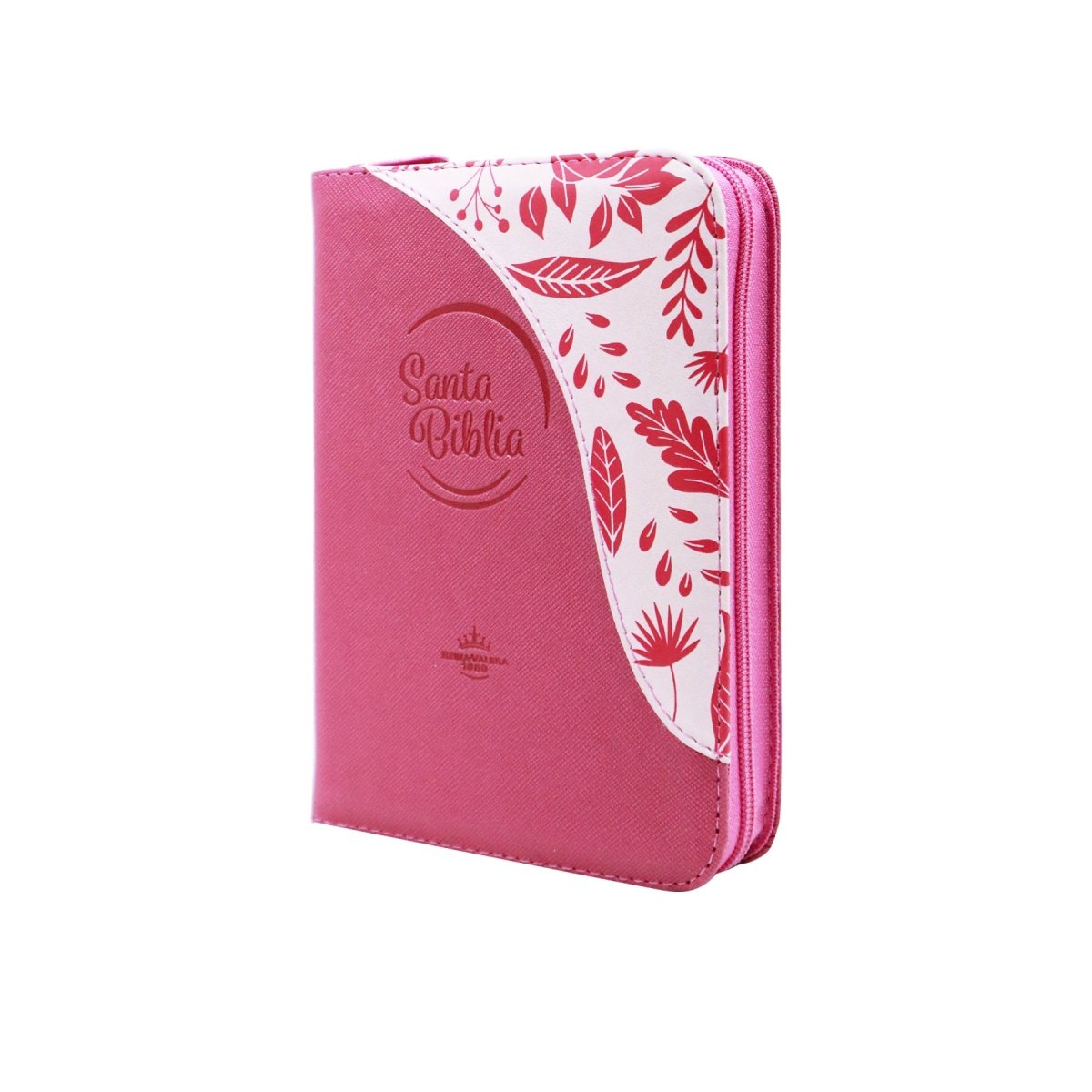 BIBLIA REINA VALERA 1960 COMPACTA FUCSIA HOJITAS CANTO PLATEADO