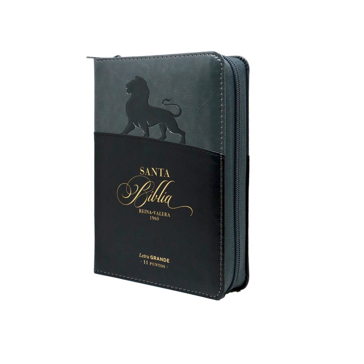 BIBLIA REINA VALERA 1960 LETRA GRANDE COMPACTA LEÓN NEGRO