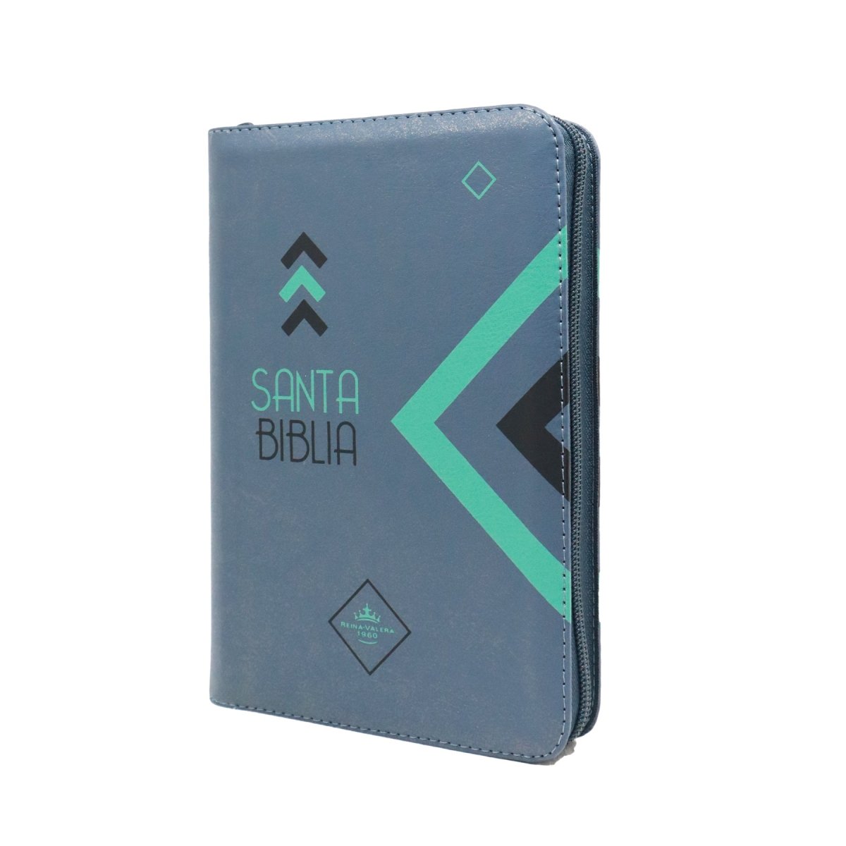 BIBLIA REINA VALERA 1960 LETRA GRANDE IMIT PIEL GRIS C/CIERRE