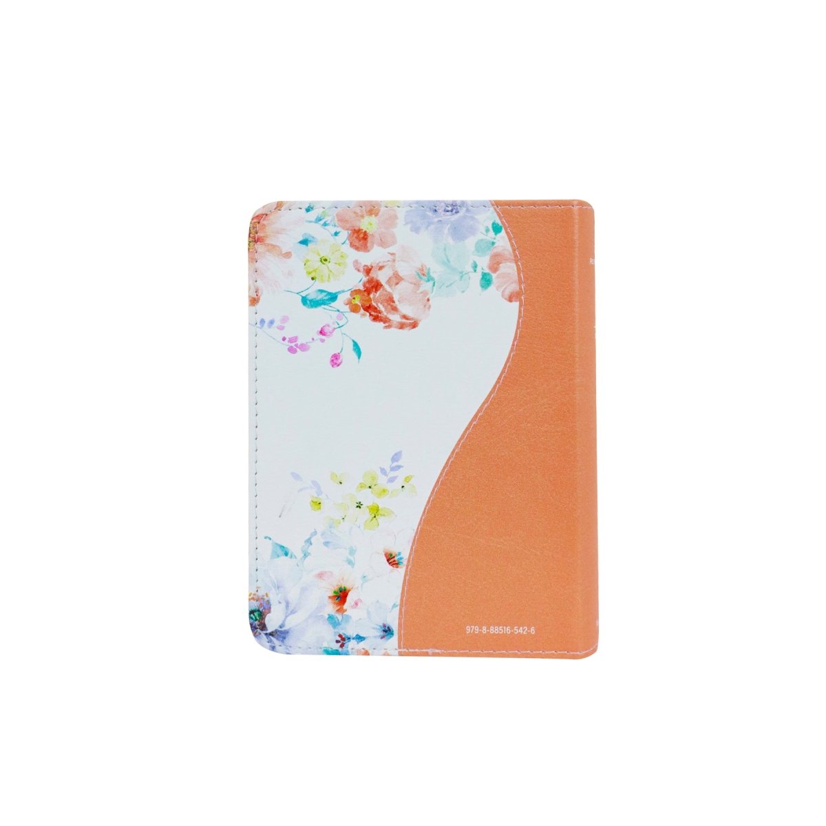 BIBLIA REINA VALERA 1960 TAMAÑO BOLSILLO CANTO FLORAL CORAL