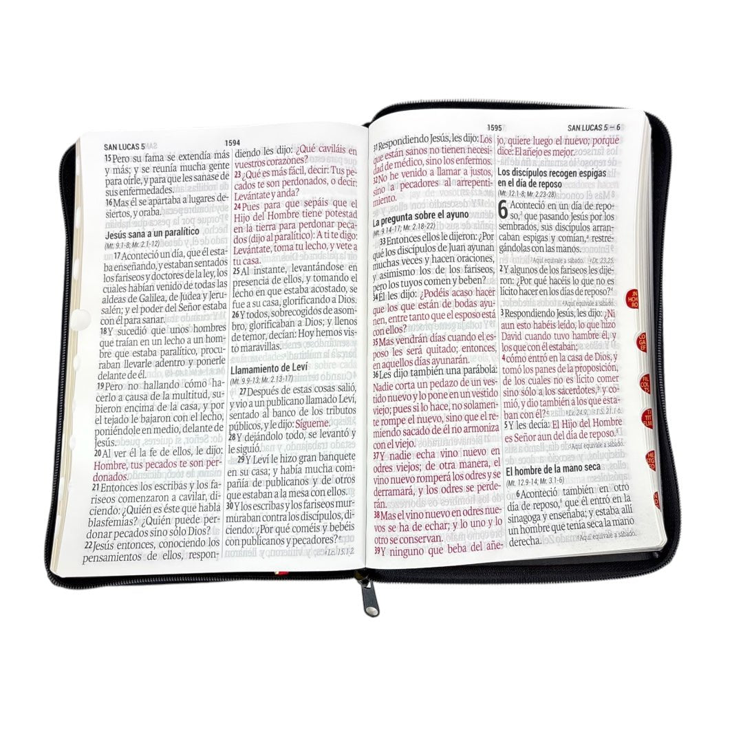 BIBLIA RVR1960 LETRA SUPER GIGANTE IMITACION PIEL NEGRO/CIERRE INDICE