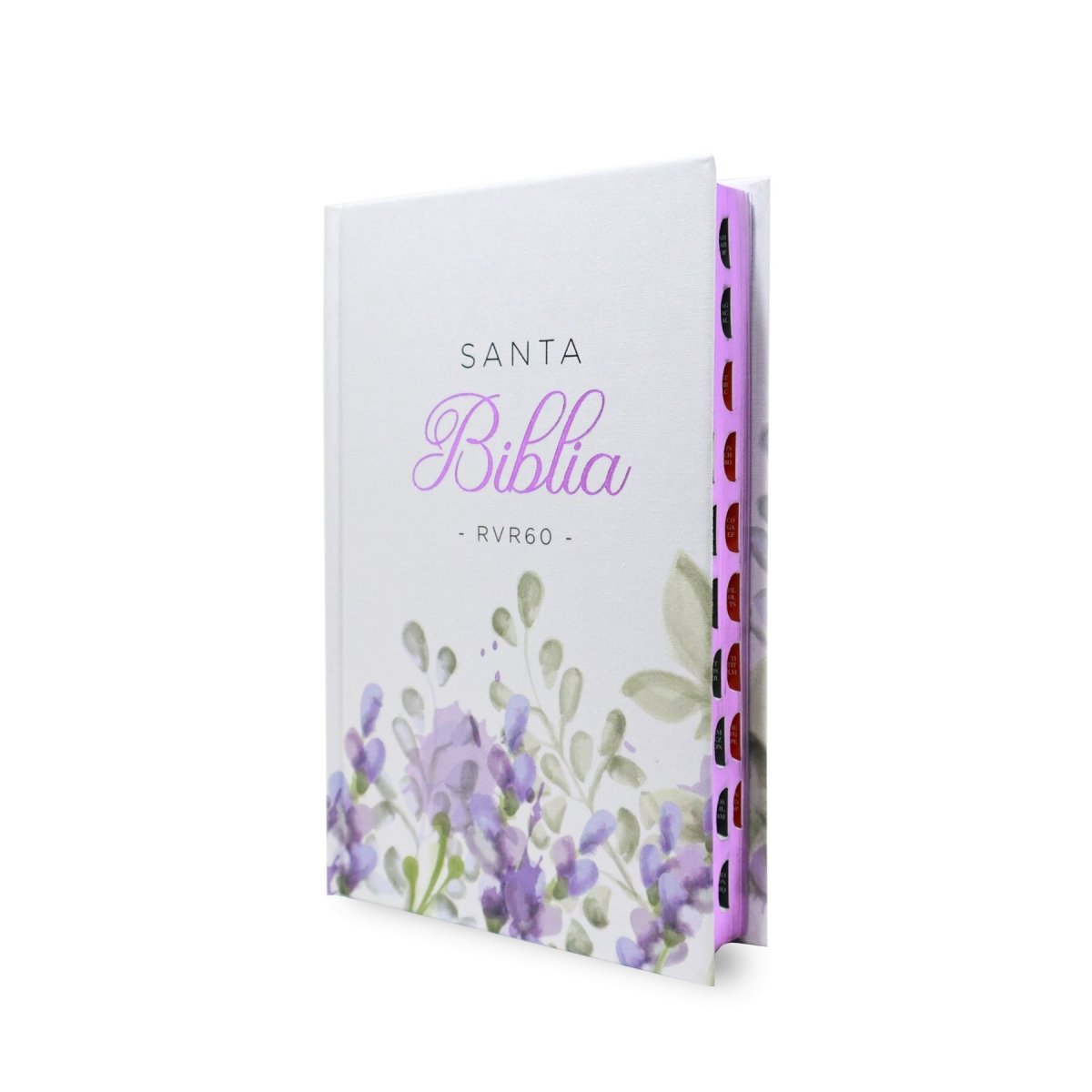 BIBLIA RVR1960 MANUAL LETRA GRANDE TAPA DURA FLORES/TELA INDICE