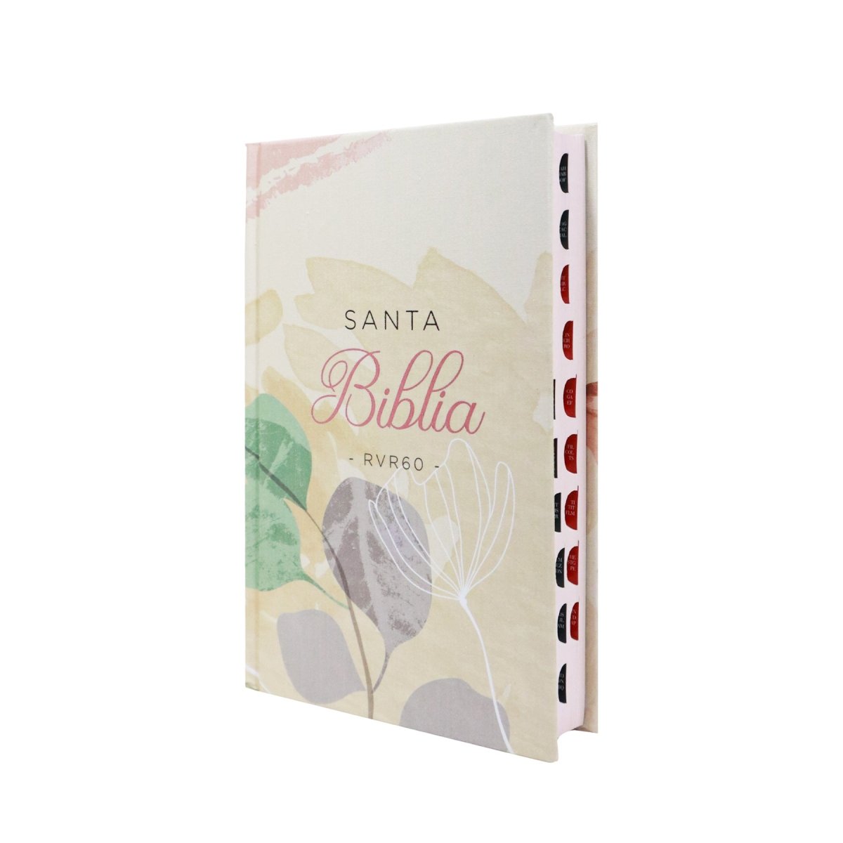 BIBLIA RVR1960 MANUAL LETRA GRANDE TAPA DURA FLORES/TELA INDICE