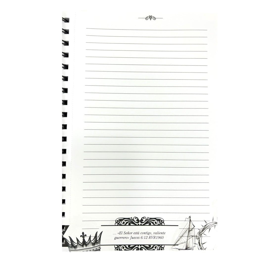 LIBRETA CON VERSÍCULOS Y DISEÑOS/ GRIS