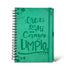 LIBRETA CON VERSÍCULOS Y DISEÑOS/ VERDE