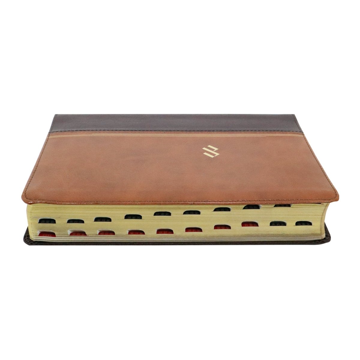 Reina Valera 1960 Biblia temática de estudio, marrón oscuro/marrón piel fabricada con índice