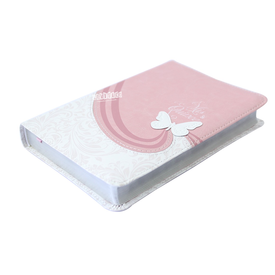 Santa Biblia RV 1960 Mis XV Rosa y blanco