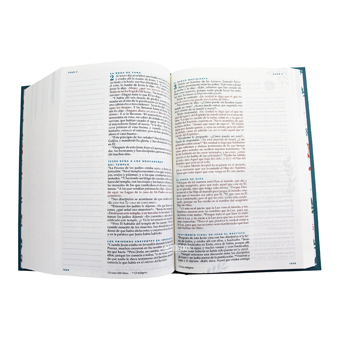 Biblia Devocional Mujer Verdadera NBLA - Tapa dura Aqua