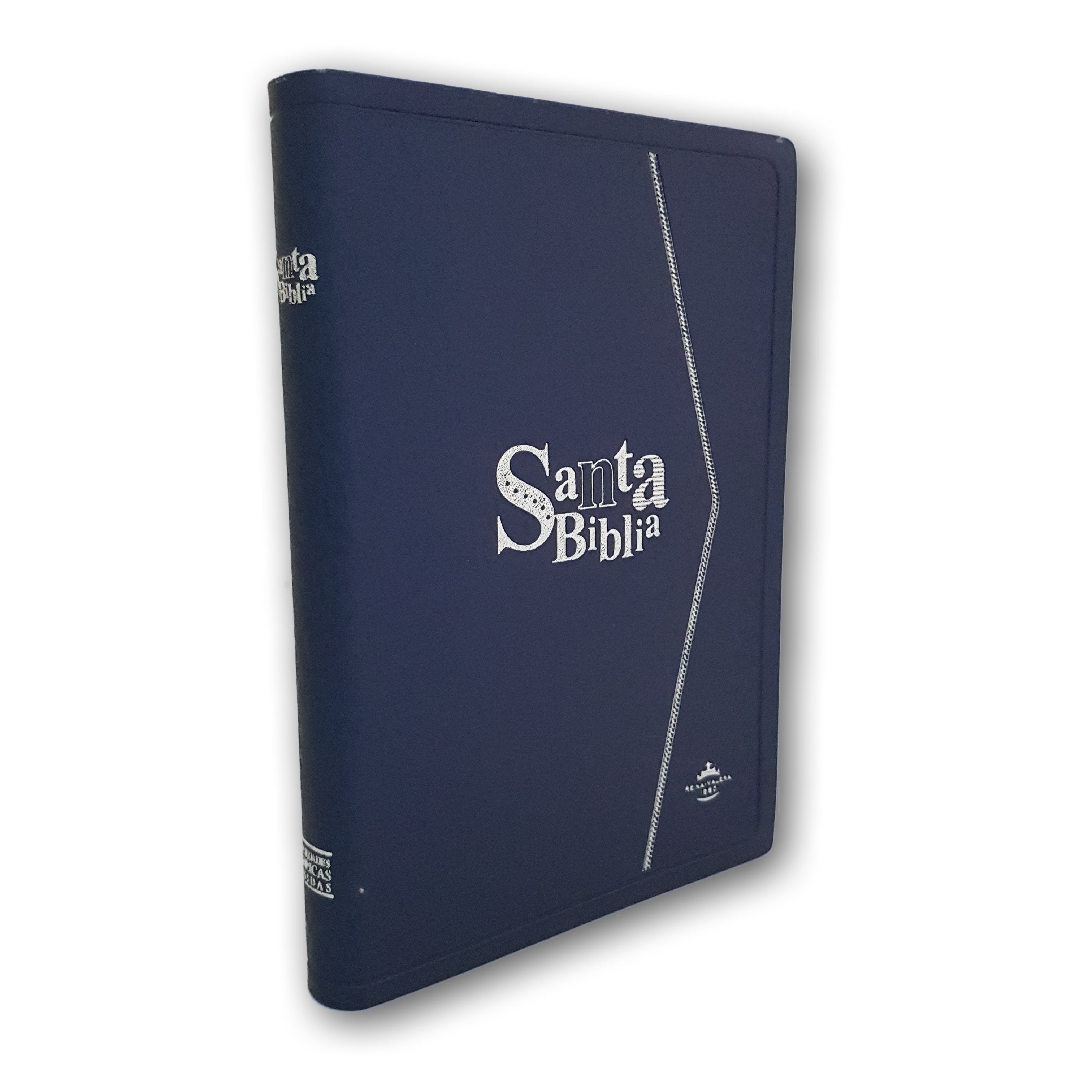 Santa Biblia RVR1960 Ultrafina canto dorado Colores Azul