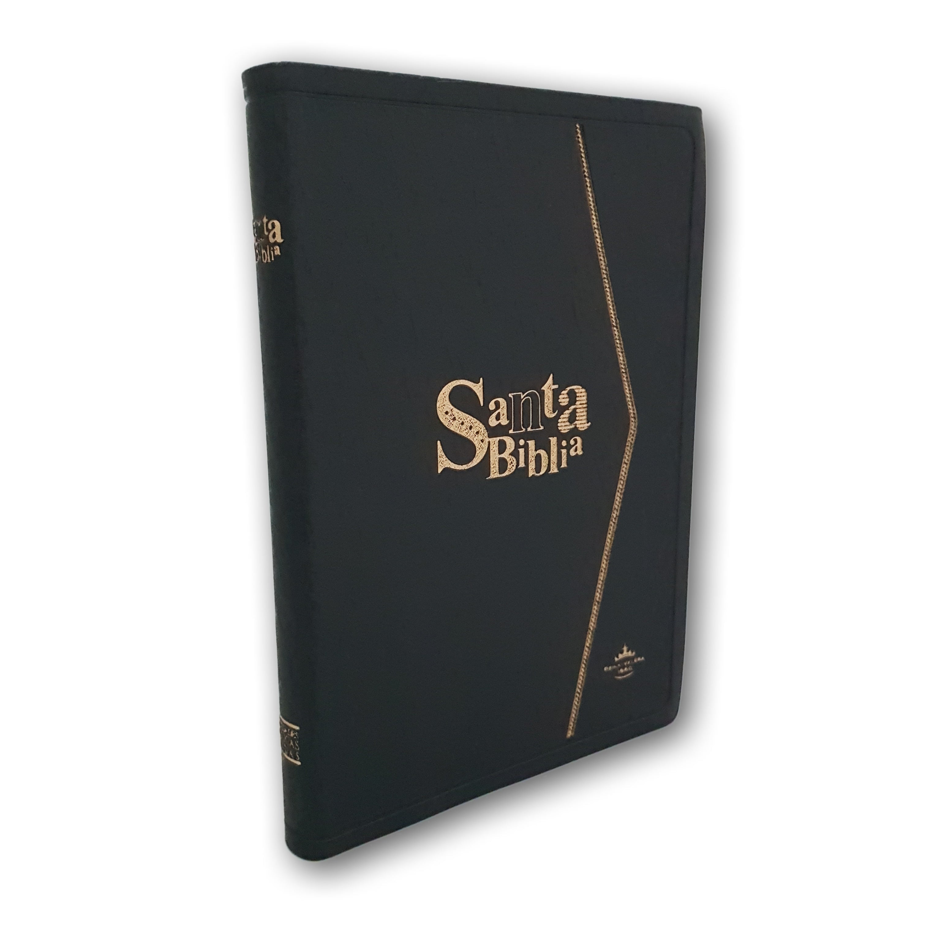 Santa Biblia RVR1960 Ultrafina canto dorado Colores Negro