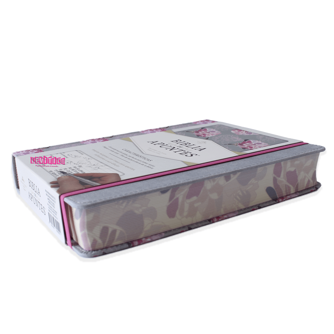 Biblia de Apuntes RVR60 (Gris floreado)