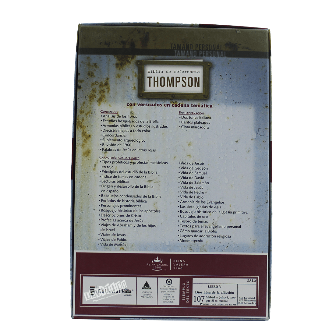 Biblia de referencia Thompson (Semi piel marron/terracota)