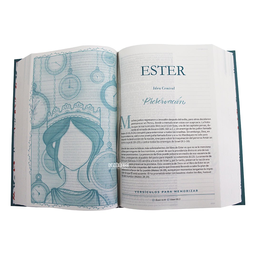 Biblia Devocional Mujer Verdadera NBLA - Tapa dura Aqua