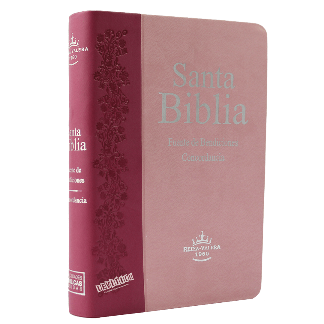 Biblia Fuente de Bendiciones RV 1960 Rosada c/índice