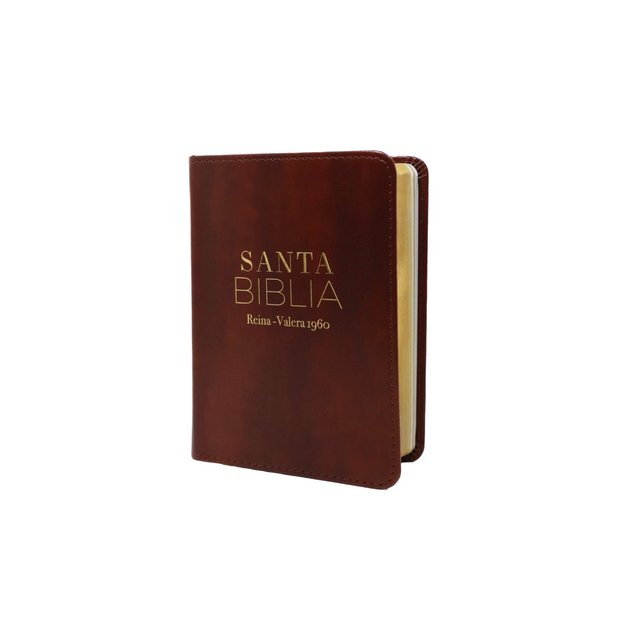 BIBLIA REINA VALERA 1960 IMITACIÓN PIEL TAMAÑO BOLSILLO CAFE