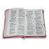 BIBLIA REINA VALERA 1960 LETRA GRANDE PALABRAS DE JESUS EN ROJO C/CIERRE INDICE ROSA FUCSIA