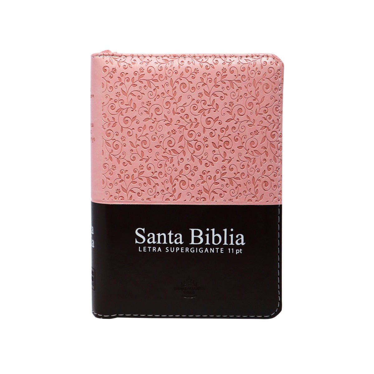 BIBLIA REINA VALERA 1960 TAMAÑO COMPACTO C/INDICE C/CIERRE ROSA CAFE