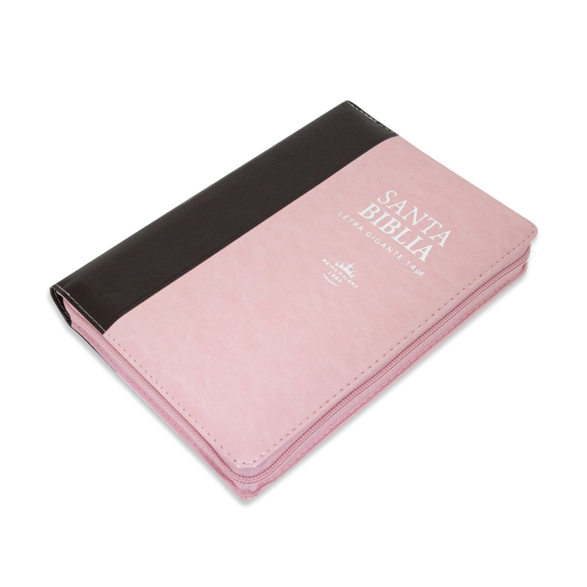 BIBLIA REINA VALERA 1960 TAMAÑO MANUAL LETRA GIGANTE 14 PTS ROSA/MARRON