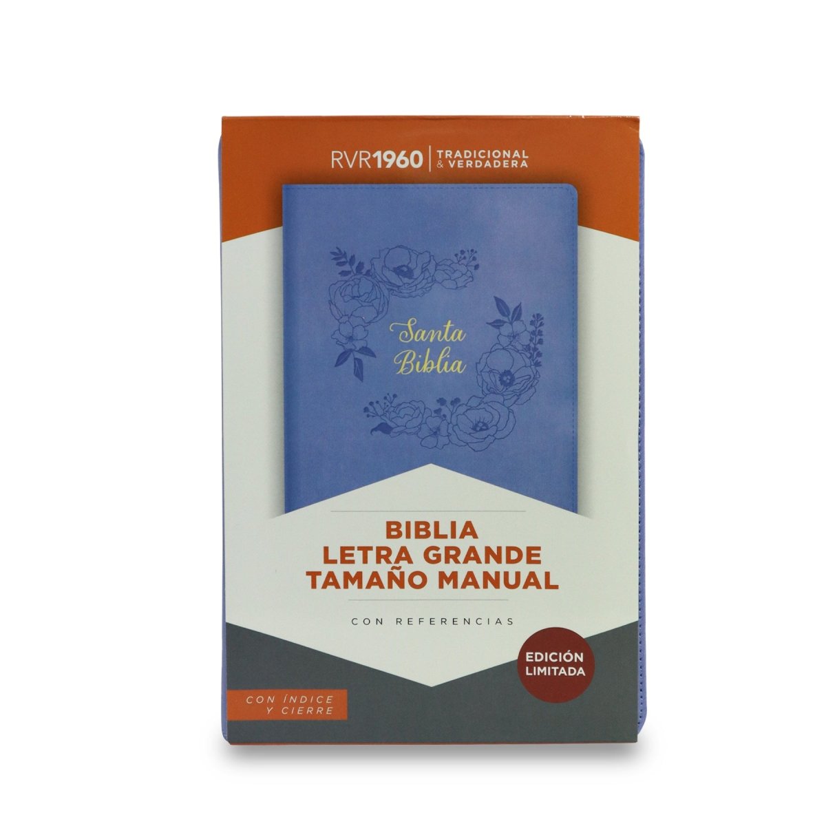 BIBLIA REINA VALERA 1960 TAMAÑO MANUAL LETRA GRANDE EDICIÓN LIMITADA (2TONOS) MORADA