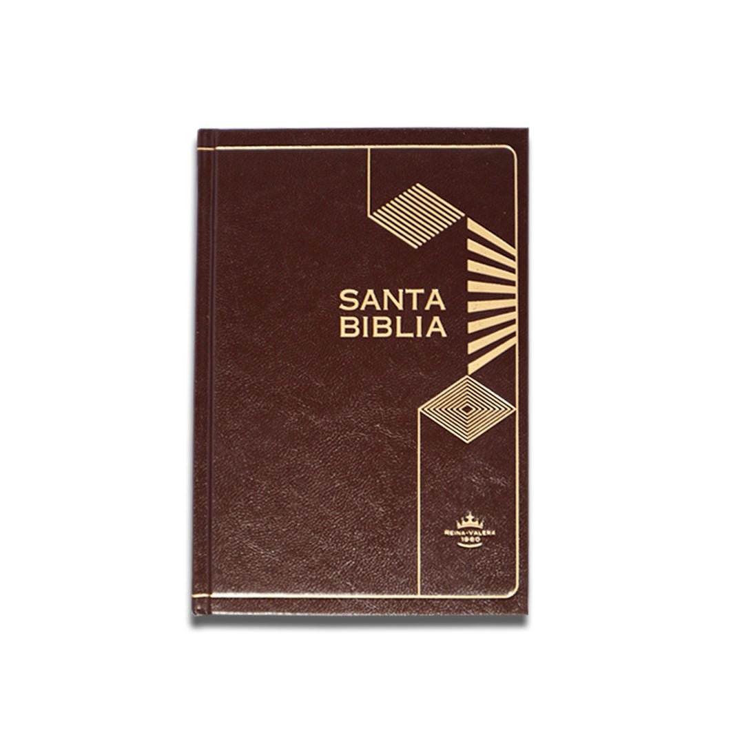 BIBLIA RV1960 LETRA GRANDE PALABRA DE JESUS EN ROJO C/ REFERENCIAS TAPA DURA cafe