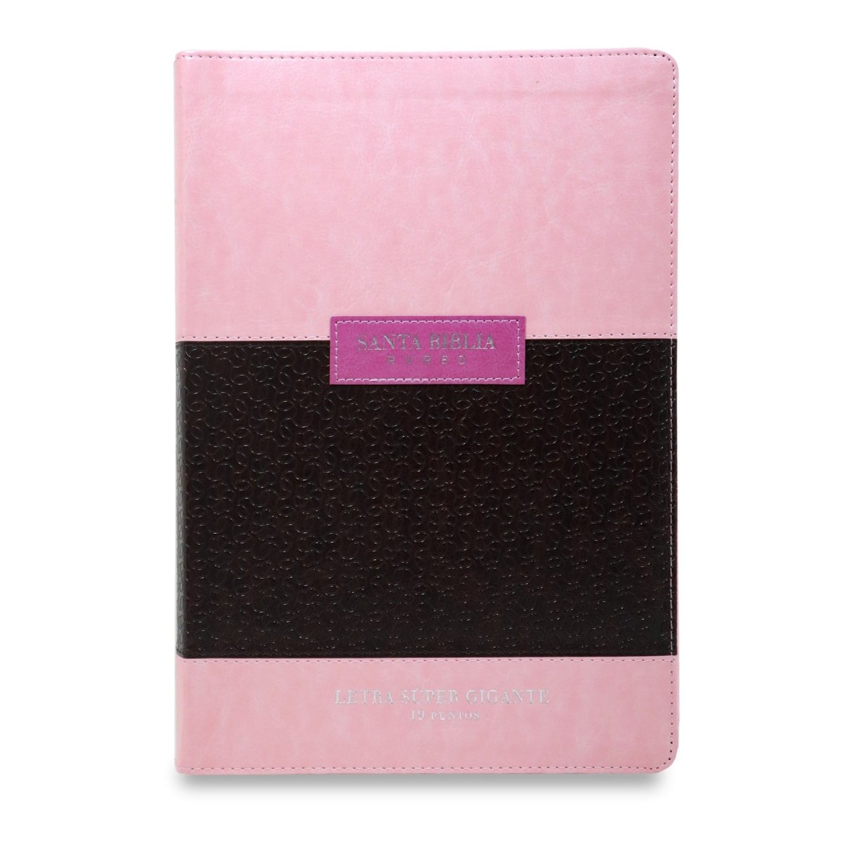 BIBLIA RVR 1960 SUPERGIGANTE CLASSIC IMIT PIEL CIERRE/INDICE ROSA