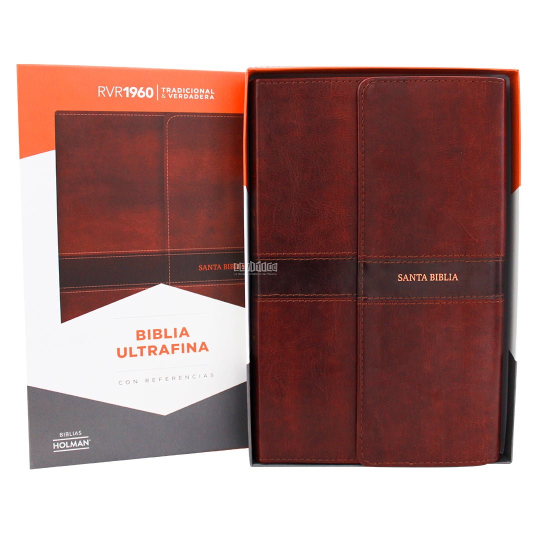 Biblia RVR1960 Ultrafina, con solapa símil piel C/INDICE