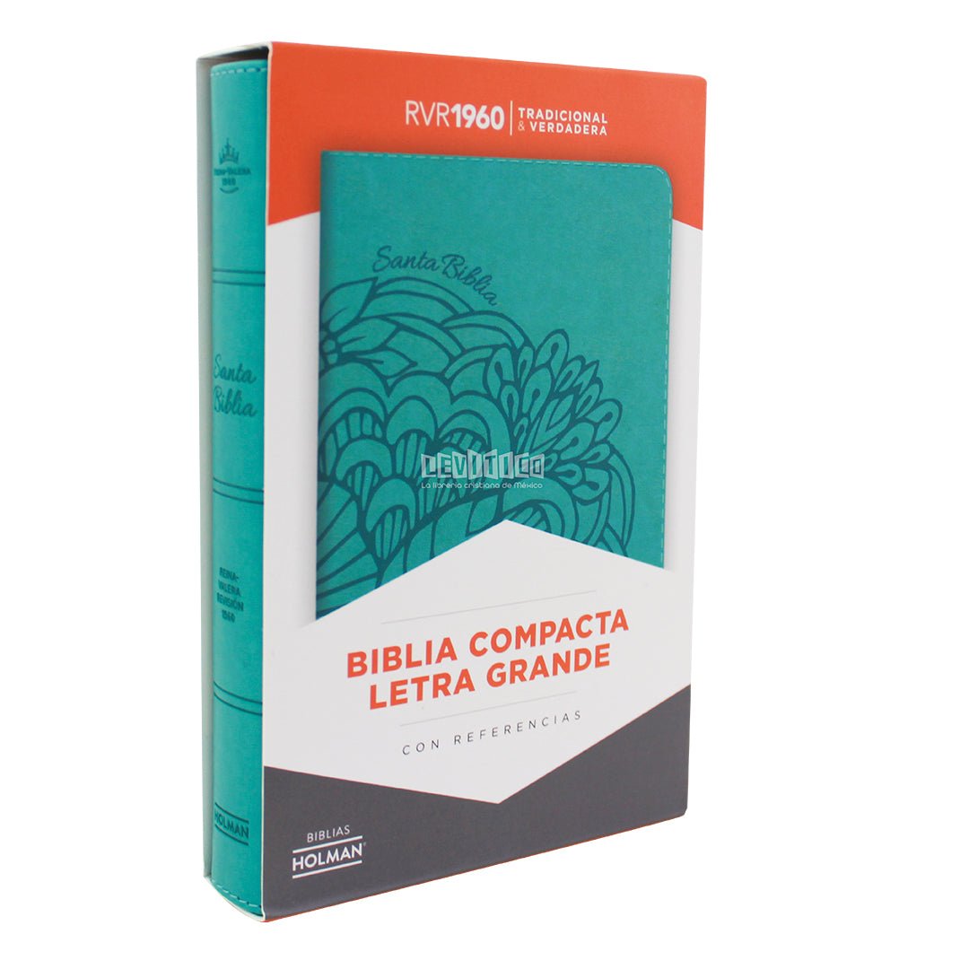 Biblia RVR60 Letra grande Compacta (Turquesa)
