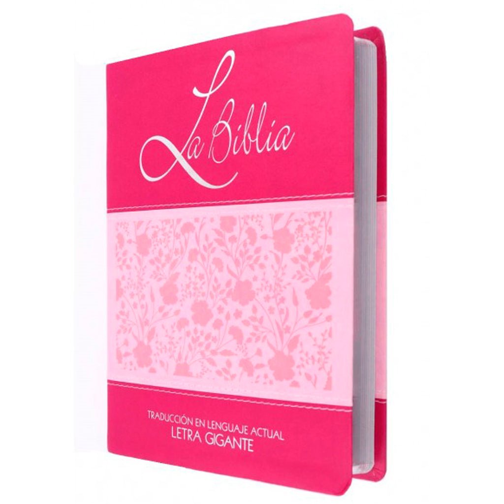 BIBLIA TLA LETRA GIGANTE DUO FUCSIA