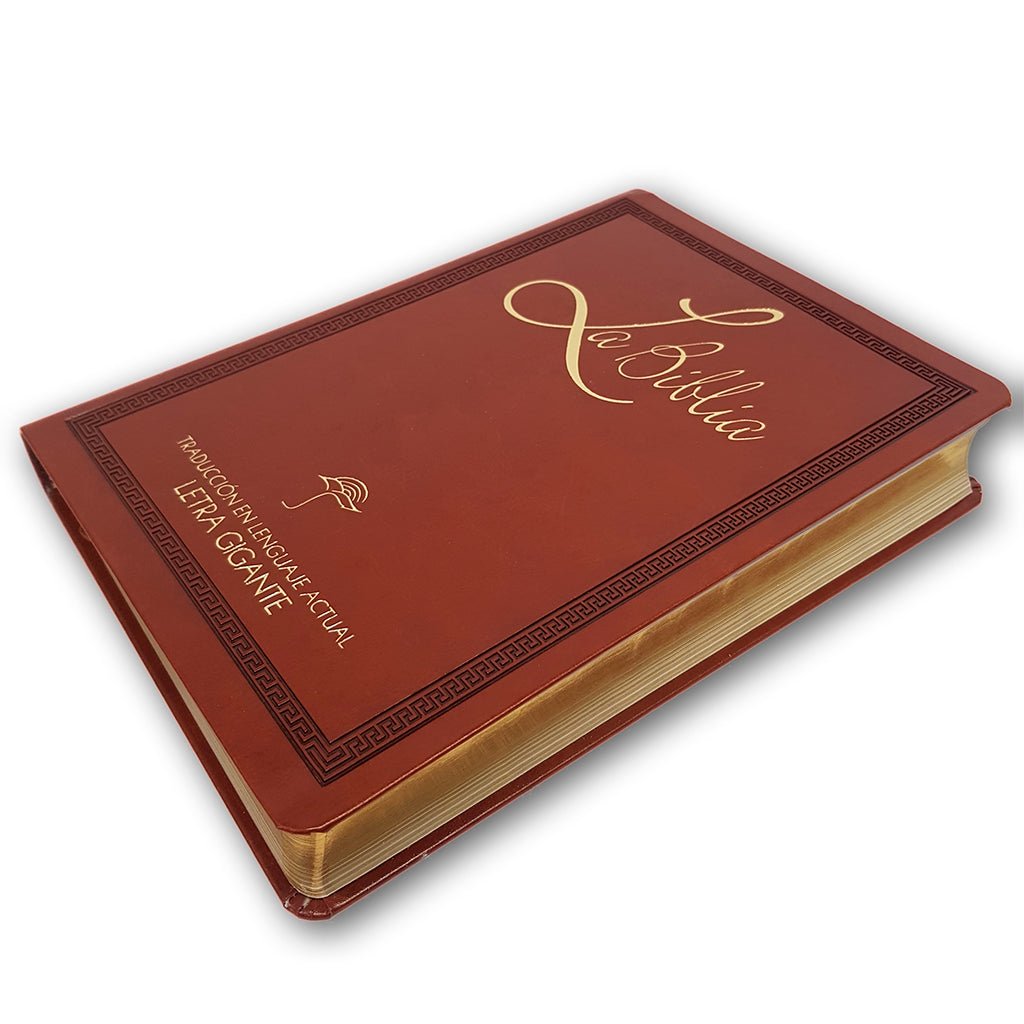 BIBLIA TLA LETRA GIGANTE MARRON