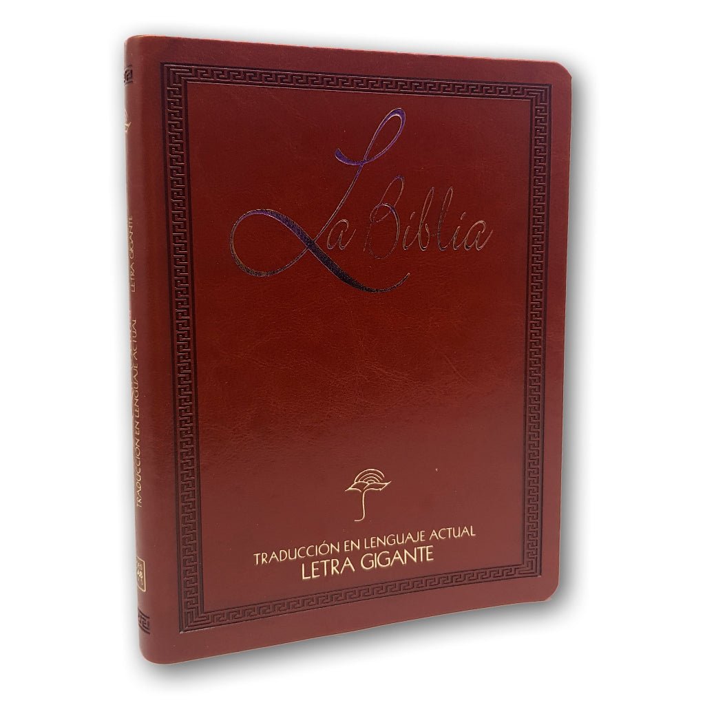 BIBLIA TLA LETRA GIGANTE MARRON