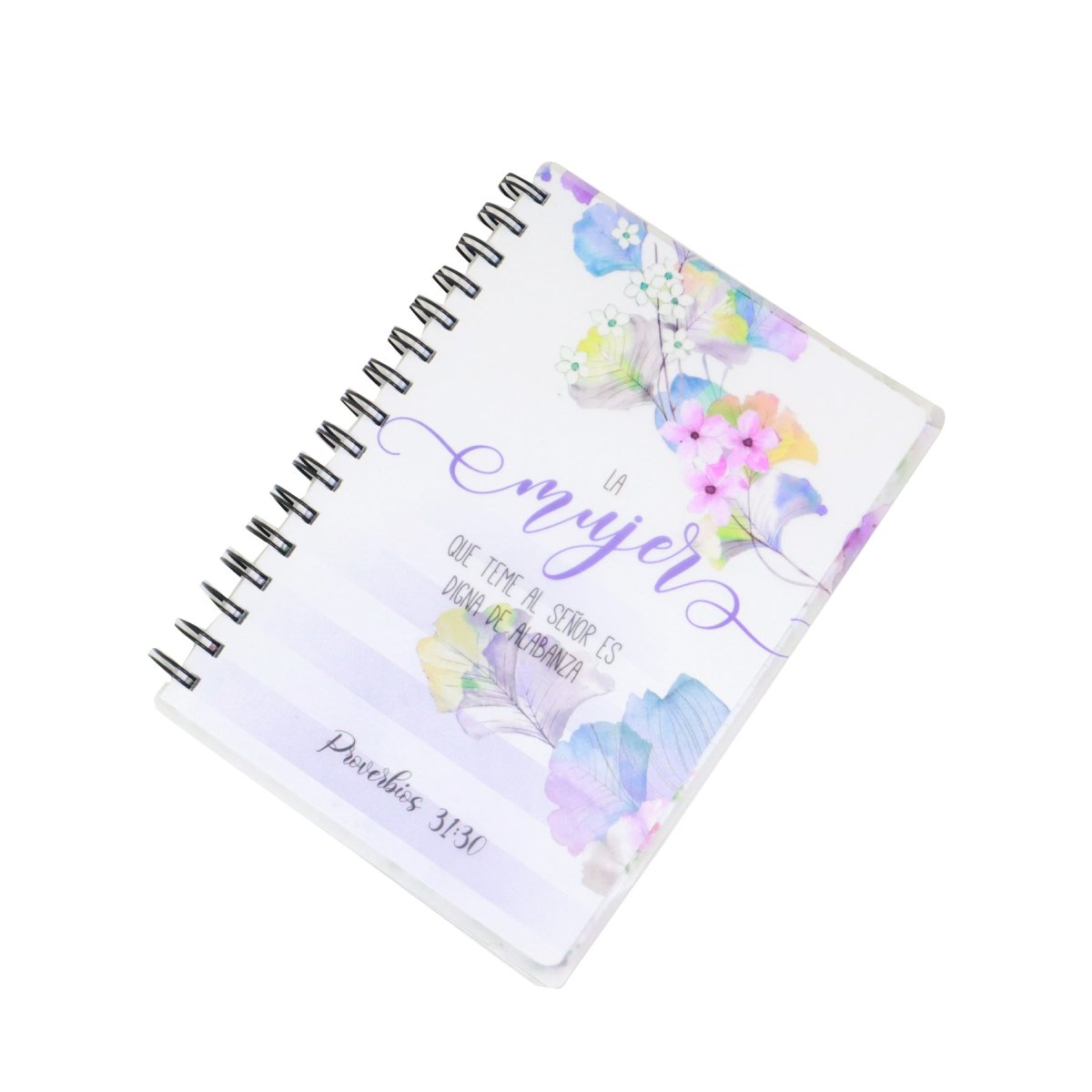 LIBRETA CON VERSÍCULOS Y DISEÑOS AL INTERIOR COLECCIÓN PRIMAVERA PROVERBIOS 31:30