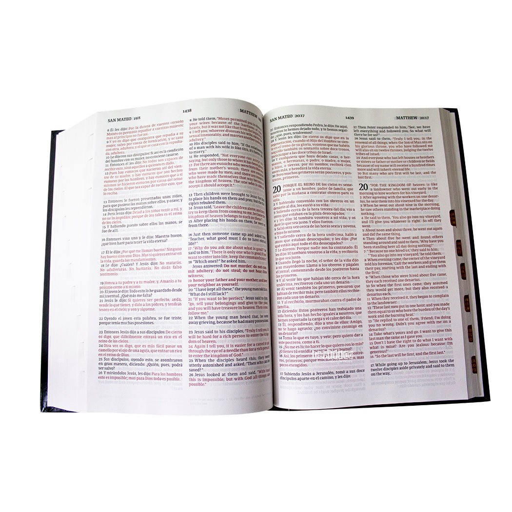 RVR 1960/CSB Biblia Bilingüe, tapa dura con índice