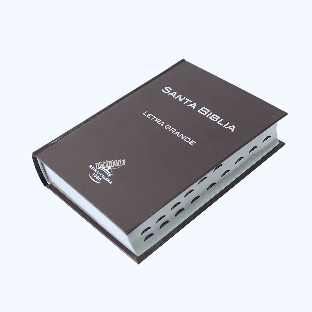 Santa Biblia Palabras de Jesús en Rojo c/índice Tapa dura