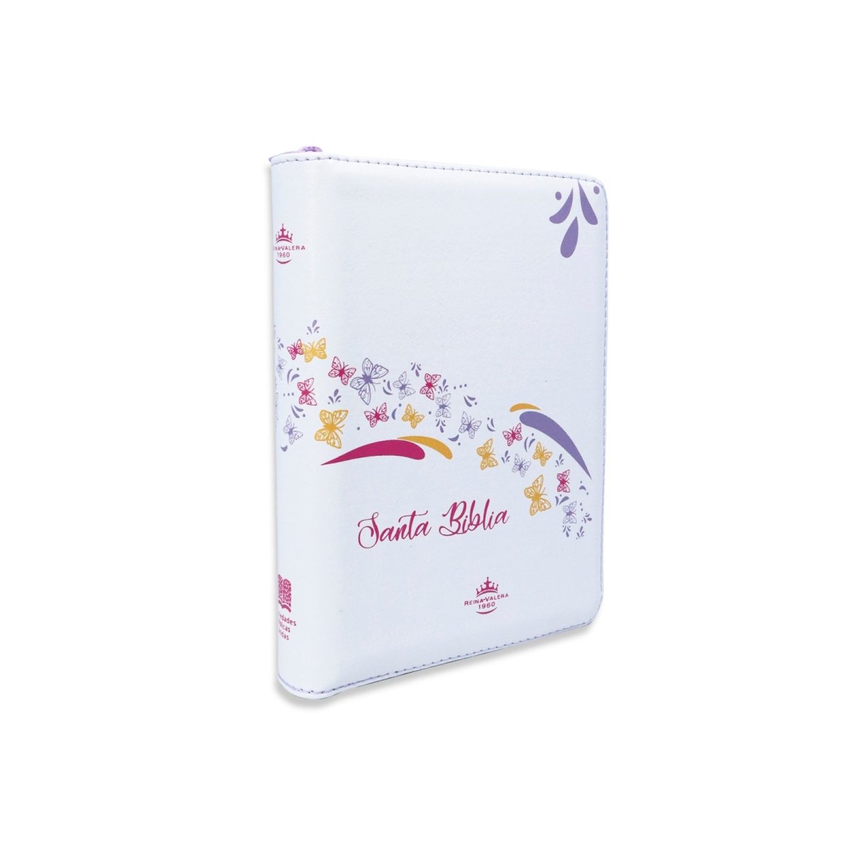 SANTA BIBLIA RV1960 BLANCO MARIPOSAS