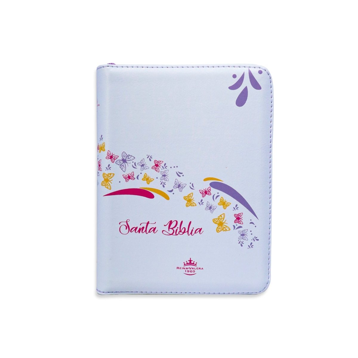 SANTA BIBLIA RV1960 BLANCO MARIPOSAS