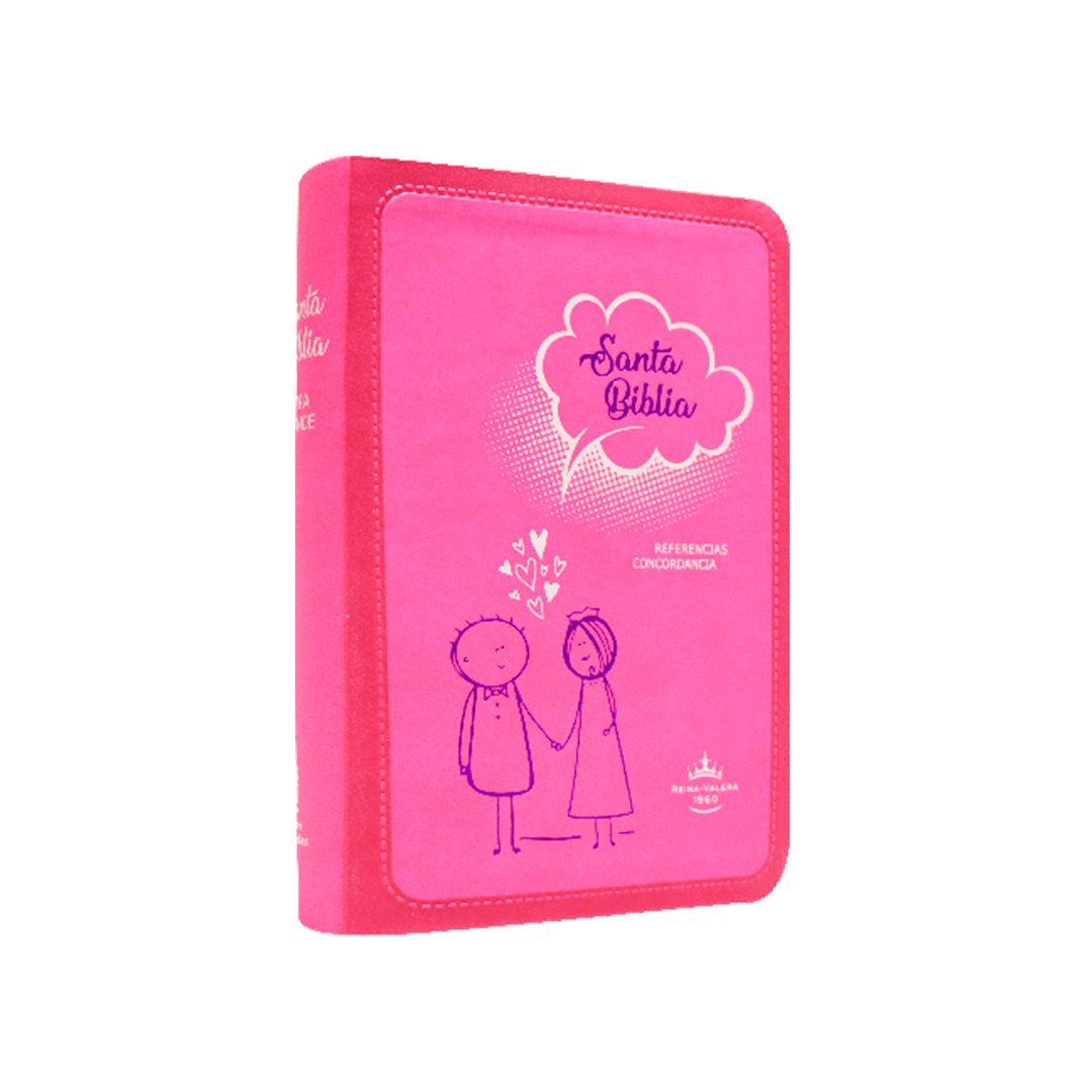 SANTA BIBLIA RV1960 CON REFERENCIAS PAREJA FUCSIA