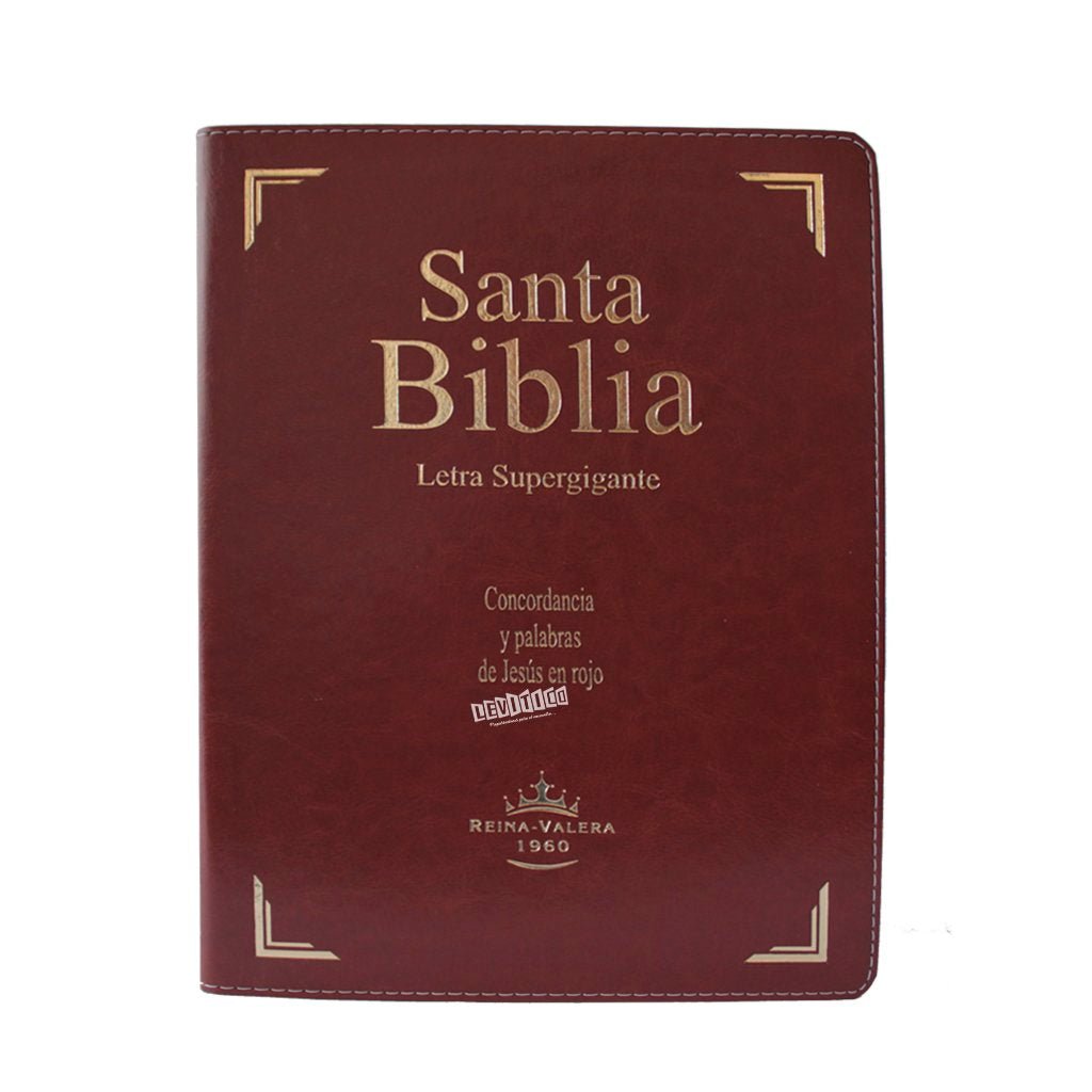 Santa Biblia RV1960 Letra Supergigante Marrón