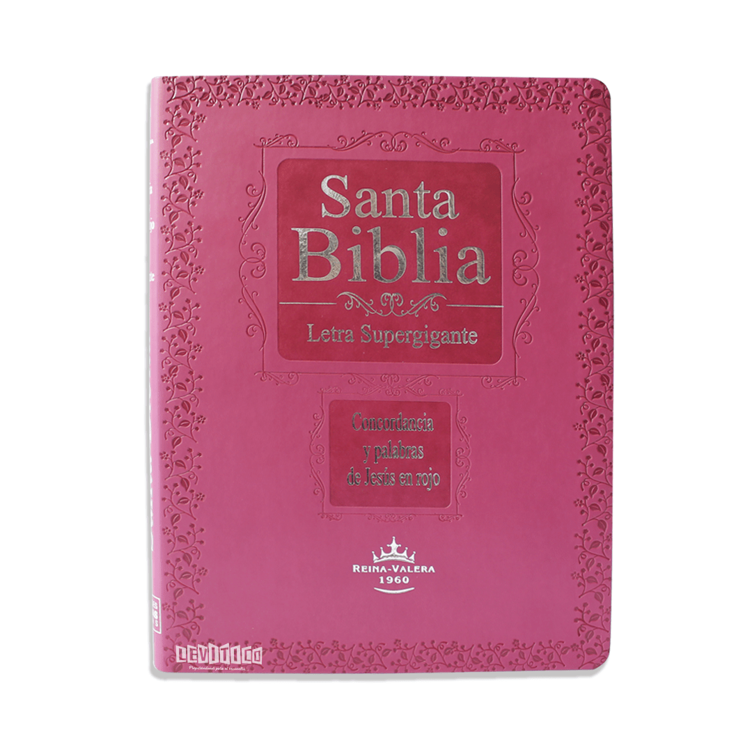 Santa Biblia RV1960 Letra Supergigante Rosa