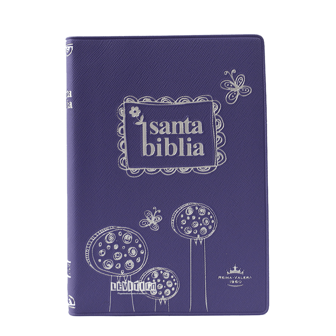 Santa Biblia RVR 1960 Morada y Rosa morado
